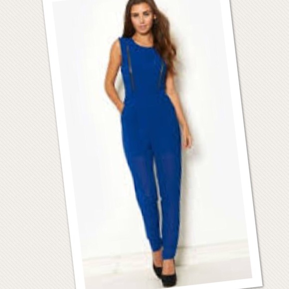 wal, G Pants - Gorgeous Blue Jumpsuit